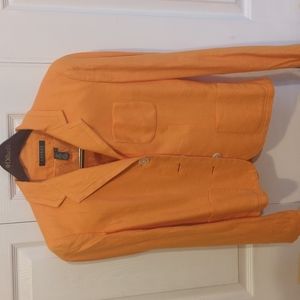 NWOT Ralph Lauren Orange Linen Blazer